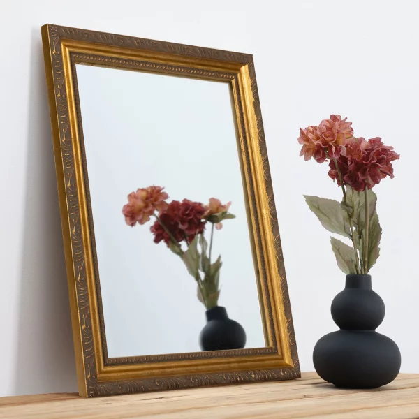 Wandspiegel Marbella op maat goud | spiegel (2 mm)