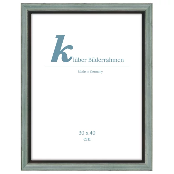 Schattenfuge Dos Hermanas 30x40 cm | Schwarz-Silber | Leerrahmen (ohne Glas und Rückwand)