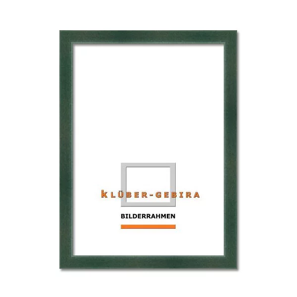 Cadre en bois Calvia sur mesure vert | verre standard (2 mm)