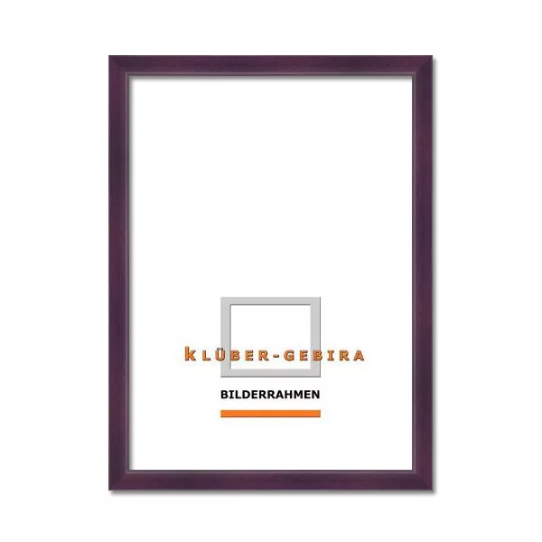 Cadre en bois Calvia sur mesure lilas | verre standard (2 mm)