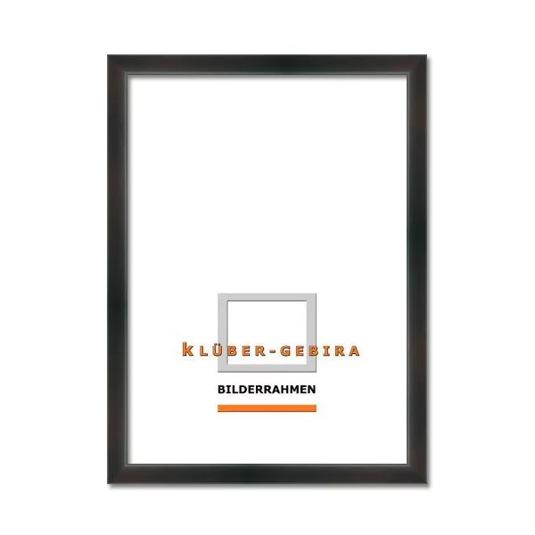 Cadre en bois Calvia sur mesure noir-anthracite | verre standard (2 mm)