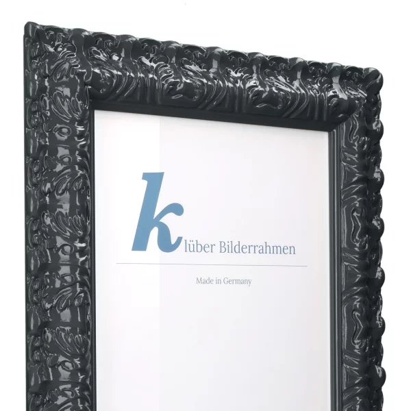 Barockrahmen Salamanca Color 50x60 cm | Anthracite (223) | Normalglas (2 mm)