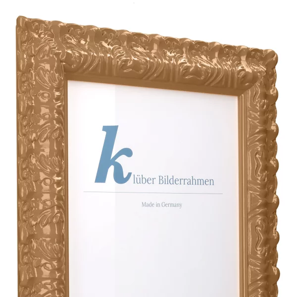 Barockrahmen Salamanca Color 50x60 cm | Cappuccino (186) | Normalglas (2 mm)