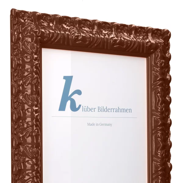Barockrahmen Salamanca Color 50x60 cm | Chocolate (207) | Normalglas (2 mm)