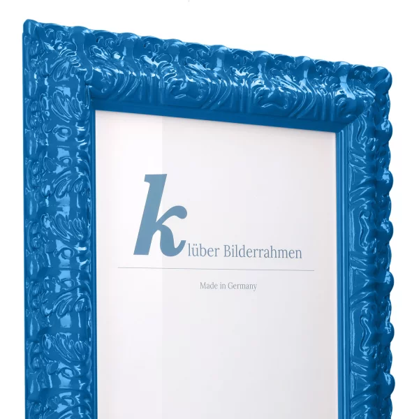 Barockrahmen Salamanca Color 50x60 cm | Cobalt Blue (096) | Normalglas (2 mm)