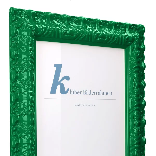 Barockrahmen Salamanca Color 70x100 cm | Emerald (160) | Kunstglas (2 mm)