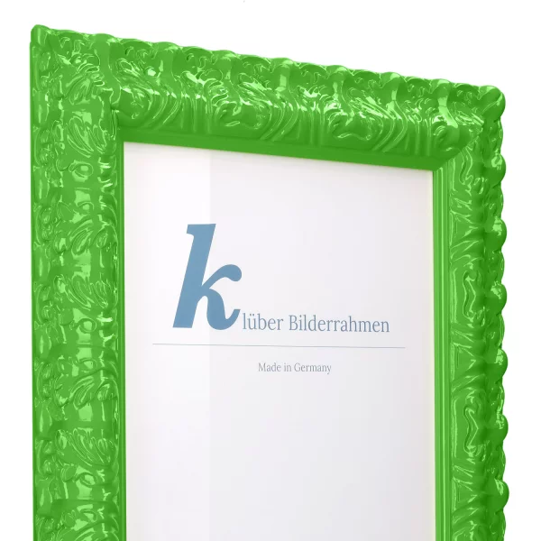 Barockrahmen Salamanca Color 70x100 cm | Green (157) | Kunstglas (2 mm)
