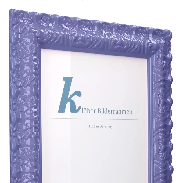 Barockrahmen Salamanca Color 70x100 cm | Iris (076) | Kunstglas (2 mm)