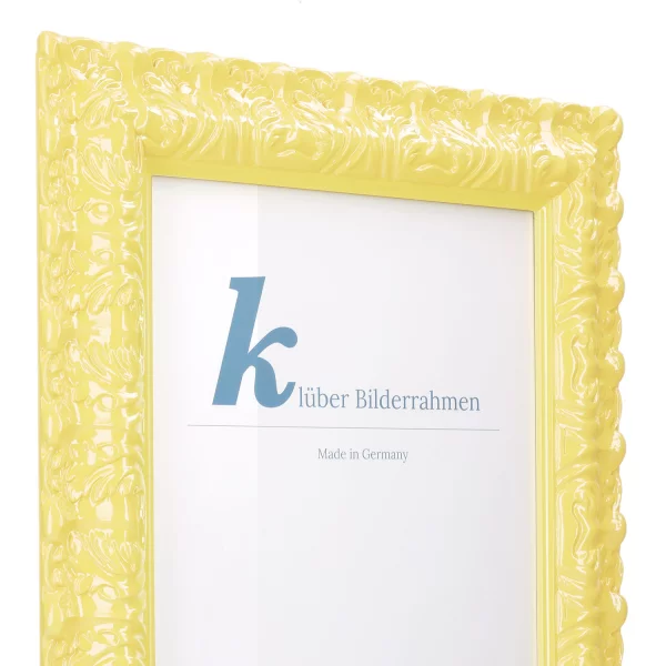 Barockrahmen Salamanca Color 50x60 cm | Ivory Yellow (001) | Normalglas (2 mm)