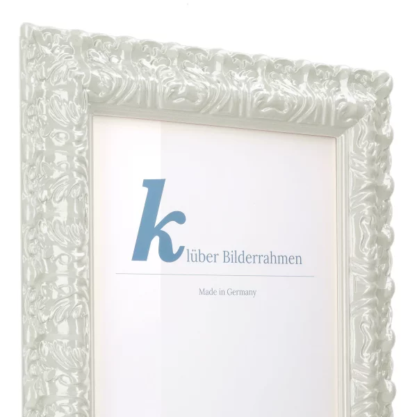 Barockrahmen Salamanca Color 70x100 cm | Light Neutral Grey (218) | Kunstglas (2 mm)