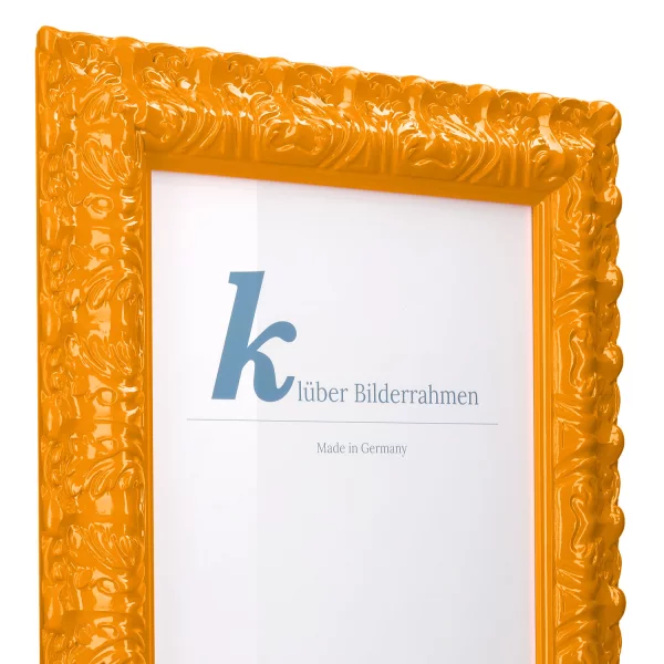 Barockrahmen Salamanca Color 50x60 cm | Light Orange (011) | Normalglas (2 mm)