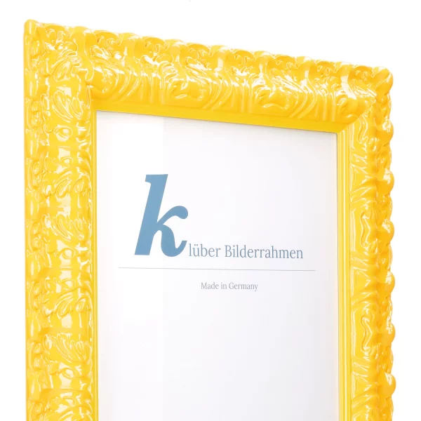 Barockrahmen Salamanca Color 70x100 cm | Light Yellow (002) | Kunstglas (2 mm)
