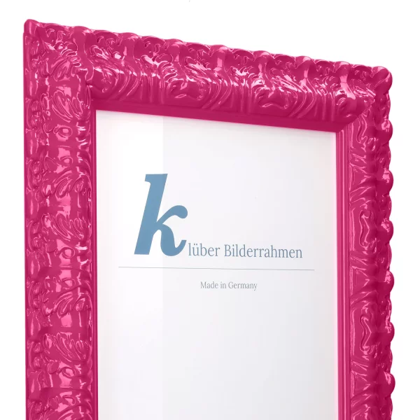 Barockrahmen Salamanca Color 50x60 cm | Magenta (060) | Normalglas (2 mm)
