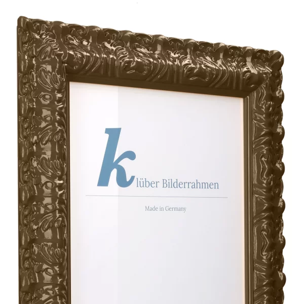 Barockrahmen Salamanca Color 70x100 cm | Mocha (188) | Kunstglas (2 mm)
