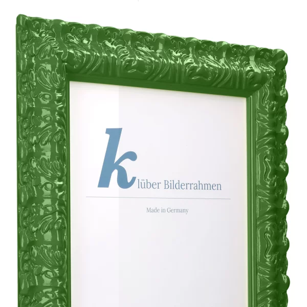 Barockrahmen Salamanca Color 70x100 cm | Moss (161) | Kunstglas (2 mm)