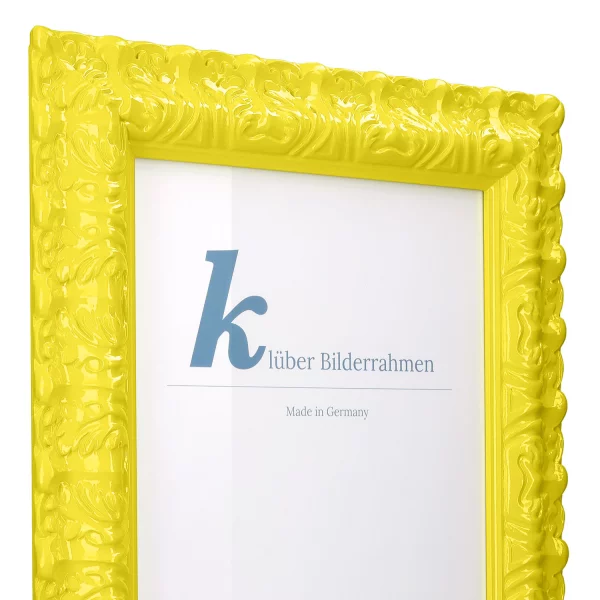 Barockrahmen Salamanca Color 50x60 cm | Neon Yellow (232) | Normalglas (2 mm)