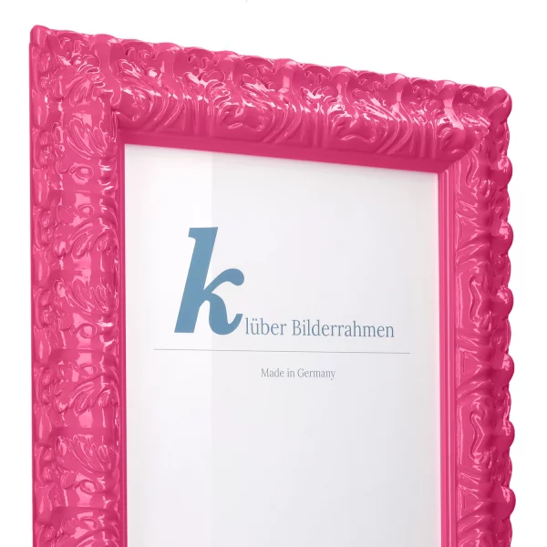 Barockrahmen Salamanca Color 70x100 cm | Pink (059) | Kunstglas (2 mm)