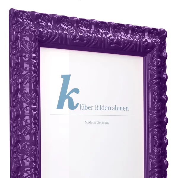 Barockrahmen Salamanca Color 70x100 cm | Plum (069) | Kunstglas (2 mm)