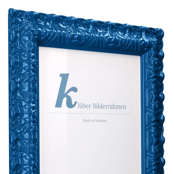 Barockrahmen Salamanca Color 50x60 cm | Royal Blue (097) | Normalglas (2 mm)