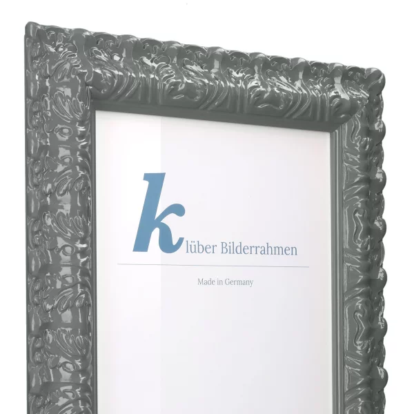 Barockrahmen Salamanca Color 70x100 cm | Steel Grey (219) | Kunstglas (2 mm)