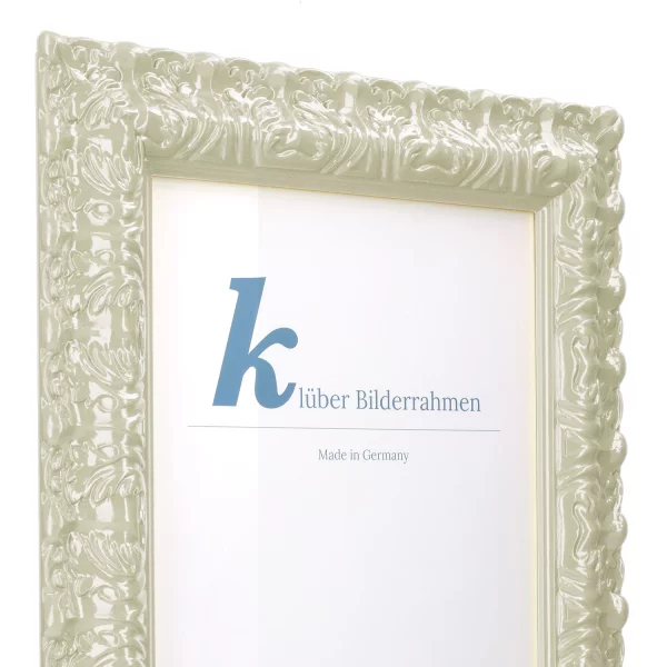Barockrahmen Salamanca Color 50x60 cm | Stone Grey (213) | Normalglas (2 mm)