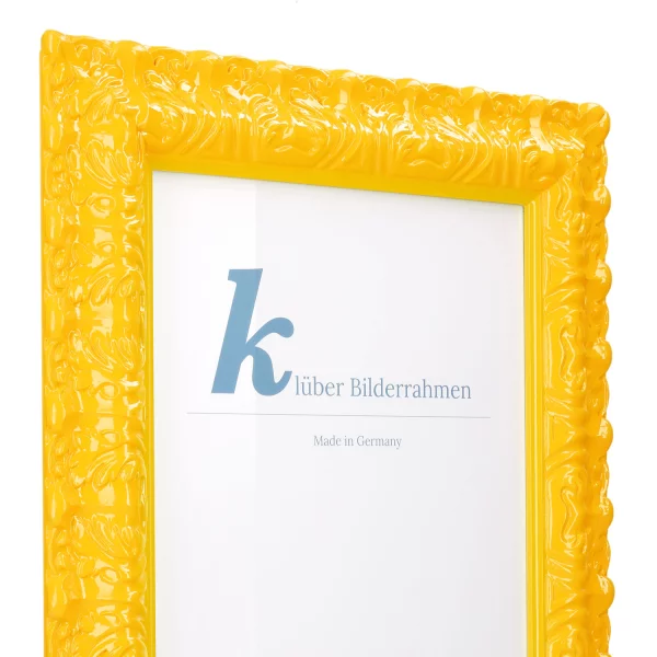 Barockrahmen Salamanca Color 50x60 cm | Yellow (004) | Normalglas (2 mm)