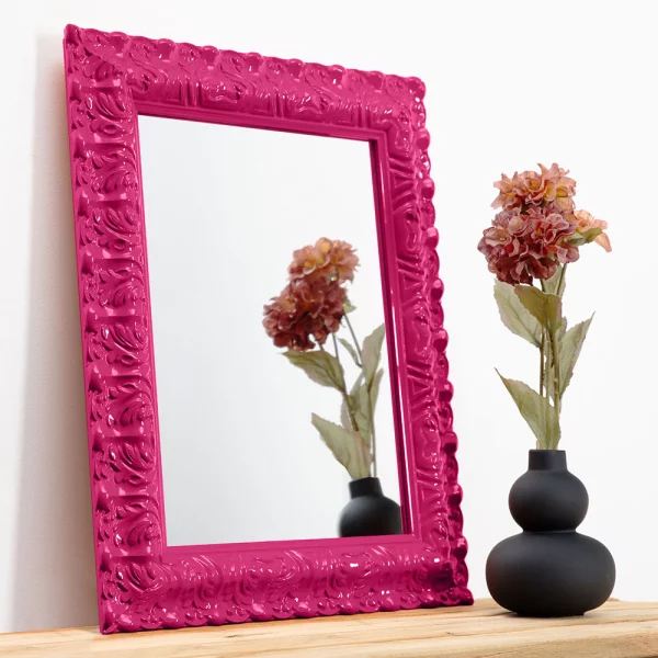 Wandspiegel Salamanca Color 50x60 cm | Magenta (060) | Spiegel (2 mm)