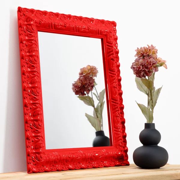 Wandspiegel Salamanca Color 30x40 cm | Neon Red (236-1) | Spiegel (2 mm)