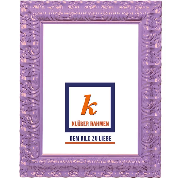 Cadre de style baroque Salamance Color sur mesure light purple | verre standard (2 mm)