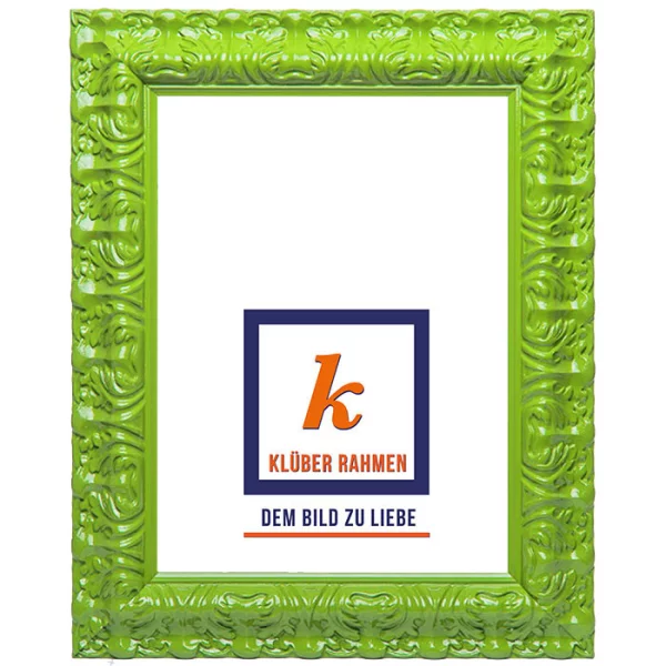 Cadre de style baroque Salamanca Color 30x40 cm | apple green | verre standard (2 mm)