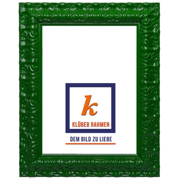 Cadre de style baroque Salamanca Color 30x40 cm | army green | verre standard (2 mm)