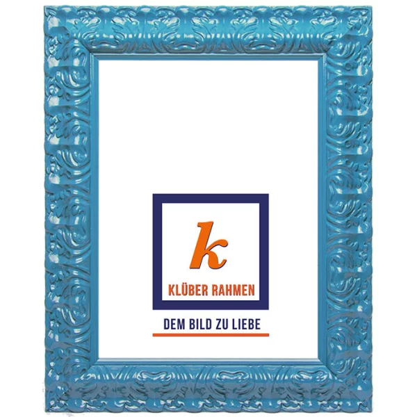 Cadre de style baroque Salamanca Color 30x40 cm | blue | verre standard (2 mm)