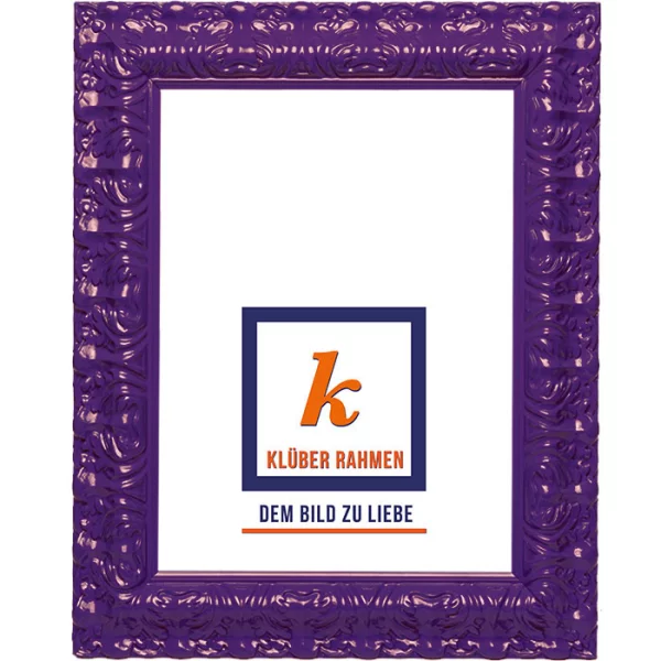 Cadre de style baroque Salamanca Color 30x40 cm | dark purple | verre standard (2 mm)