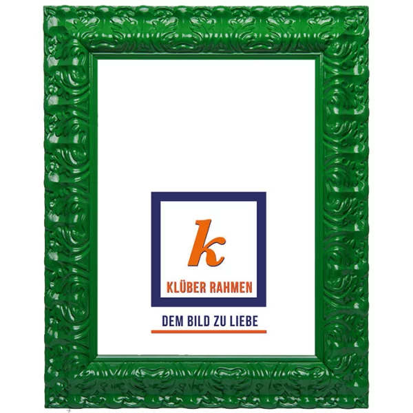 Cadre de style baroque Salamanca Color 30x40 cm | hunter green | verre standard (2 mm)