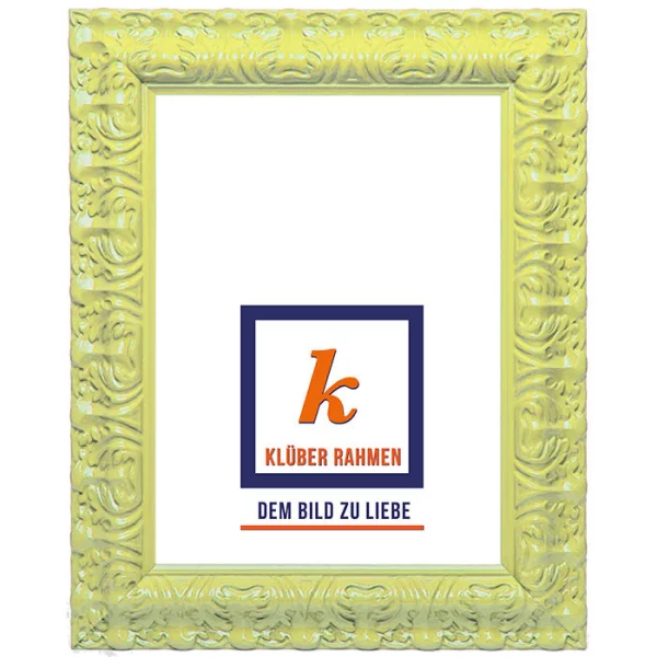 Cadre de style baroque Salamanca Color 30x40 cm | light yellow | verre standard (2 mm)