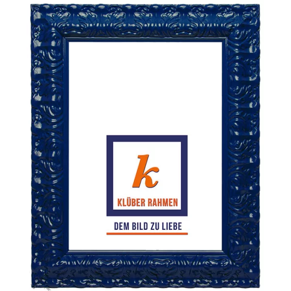 Cadre de style baroque Salamanca Color 30x40 cm | navy | verre standard (2 mm)