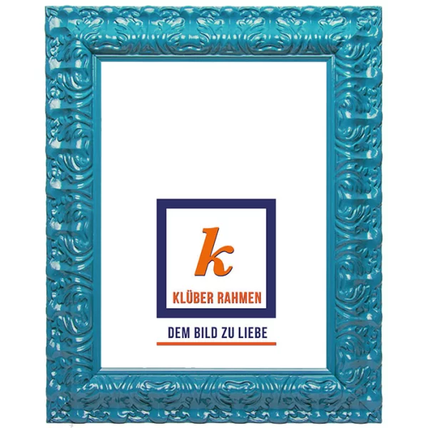 Cadre de style baroque Salamanca Color 30x40 cm | saphir | verre standard (2 mm)