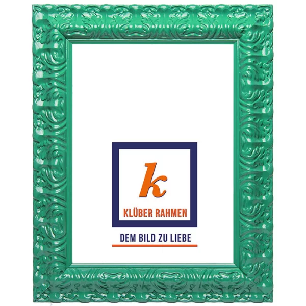Cadre de style baroque Salamanca Color 30x40 cm | sea green | verre standard (2 mm)