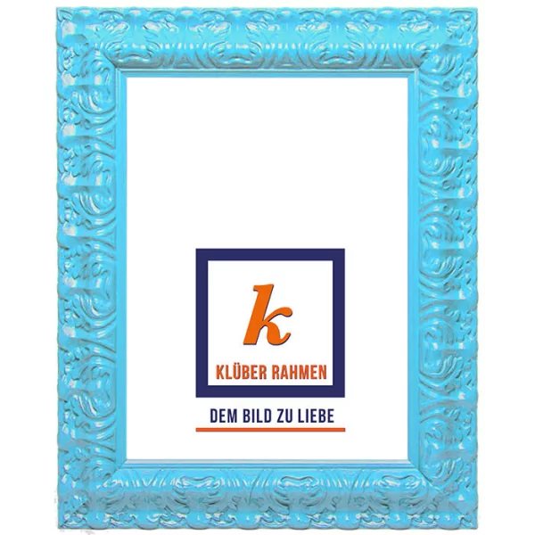 Cadre de style baroque Salamanca Color 30x40 cm | bleu ciel | verre standard (2 mm)