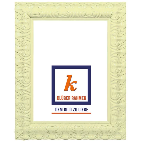Cadre de style baroque Salamanca Color 30x40 cm | vanilla | verre standard (2 mm)