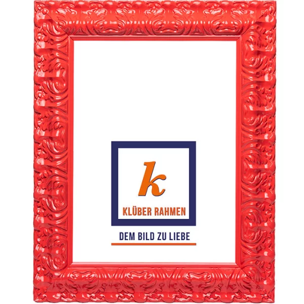 Cadre de style baroque Salamanca Color 30x40 cm | cinabre | verre standard (2 mm)