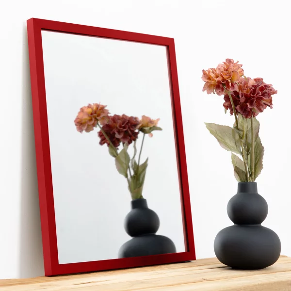 Wandspiegel Prisma 20x30 cm | Rot | Spiegel (2 mm)