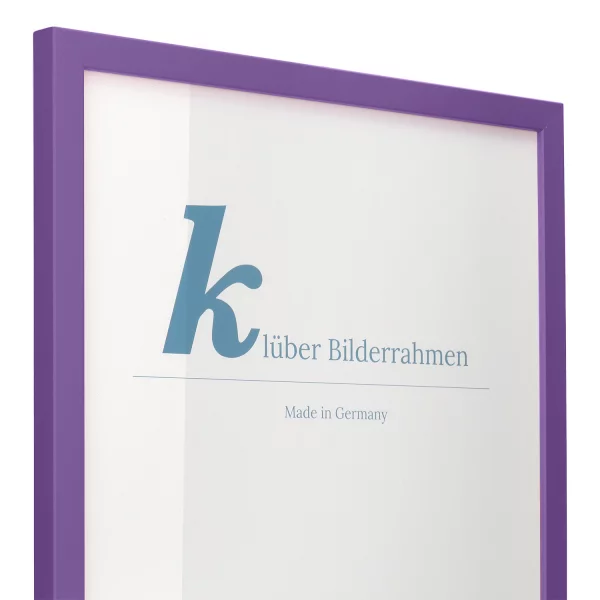 Cadre en bois Prisme sur mesure violet | verre standard (2 mm)