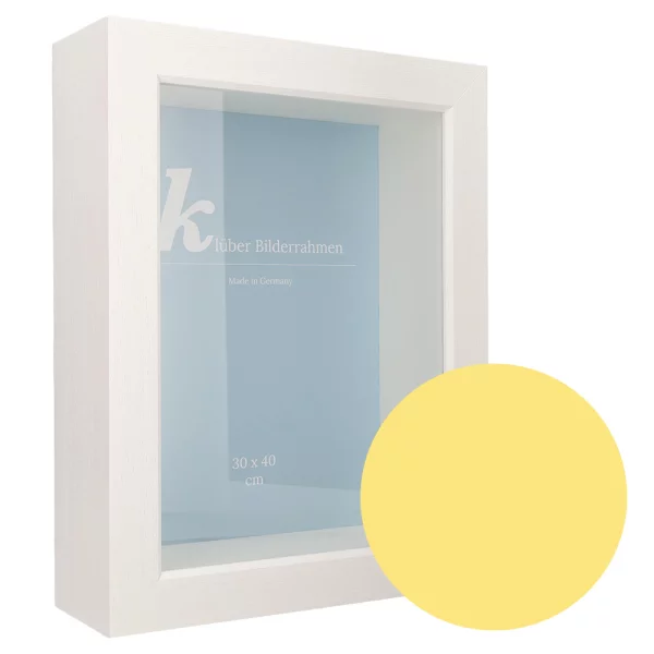 Cadre 3D en bois Dragón 30x40 cm | beige | verre standard (2 mm)
