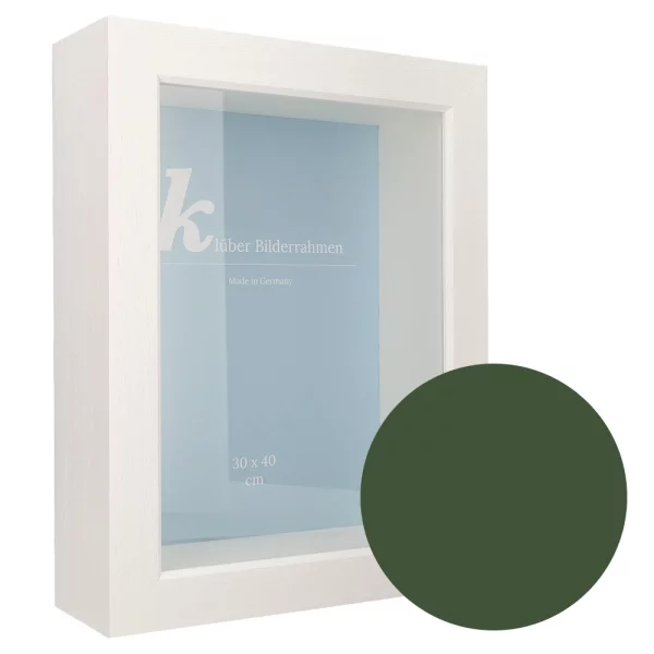 Cadre 3D en bois Dragón 30x40 cm | dark grey | verre standard (2 mm)