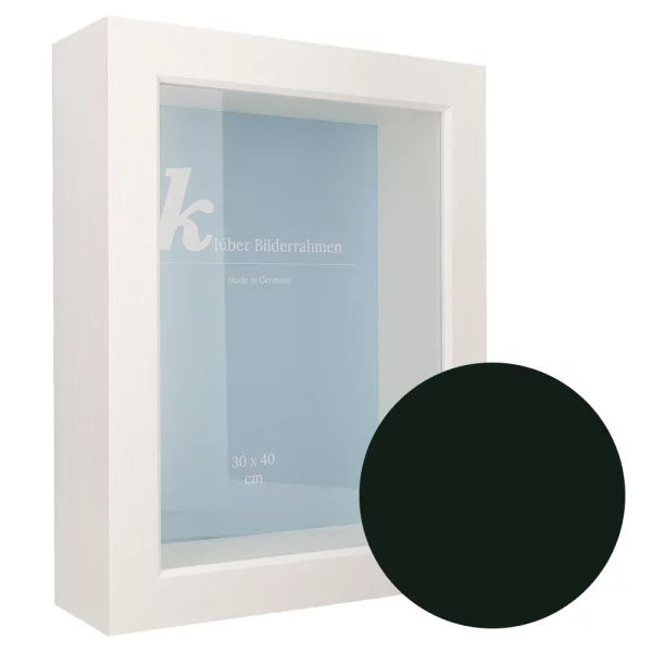 Cadre 3D en bois Dragón sur mesure charcoal | verre standard (2 mm)