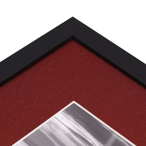 1,5 mm Leinen-Passepartout mit individuellem Ausschnitt 20x20 cm | Red