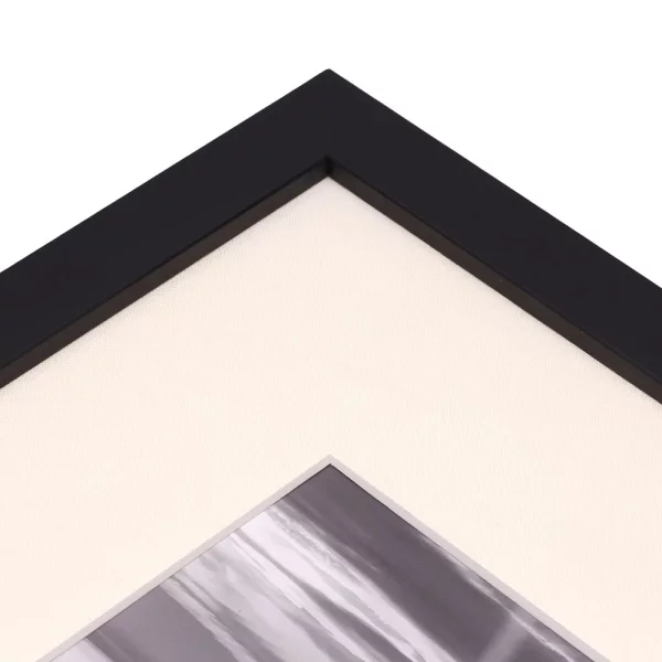1,5 mm Leinen-Passepartout mit individuellem Ausschnitt 20x20 cm | White