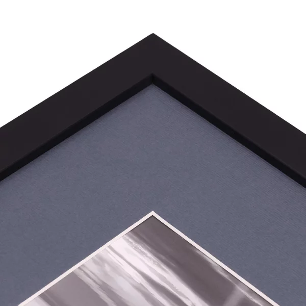 1,3 mm Strukturpapier-Passepartout - Maßanfertigung Denim
