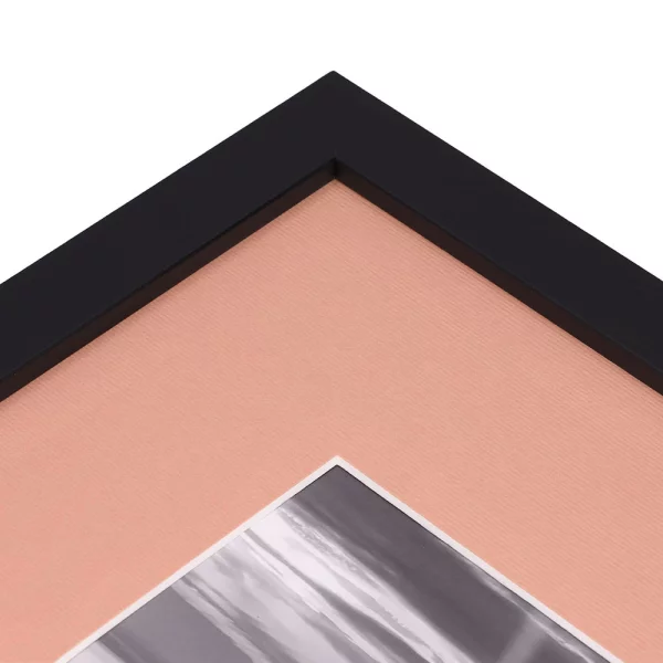 1,3 mm Strukturpapier-Passepartout - Maßanfertigung Rose